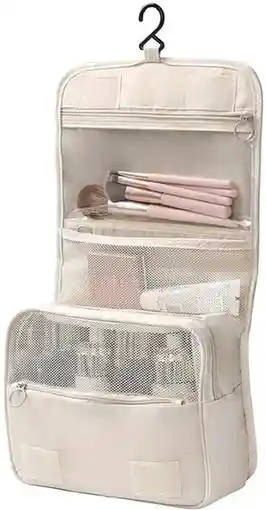 koccido Women White Cosmetic Bag